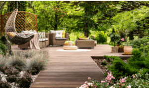 What is the best turf option for creating a low maintenance backyard?