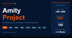 Amity Project Writing Guide: How to Write, Format and Submit Like a Pro
