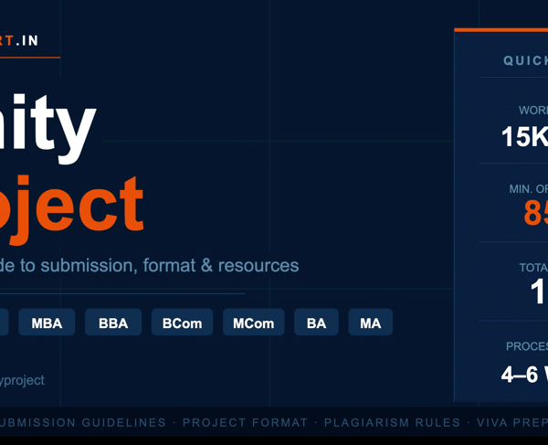 Amity Project Writing Guide: How to Write, Format and Submit Like a Pro